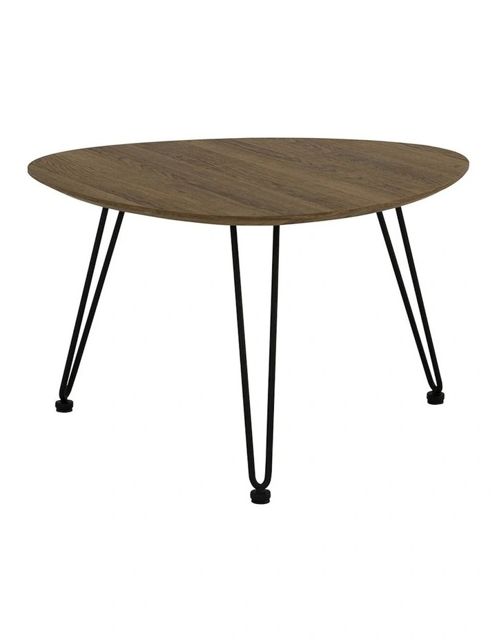 Corwin Oval Coffee Table 67cm in Walnut