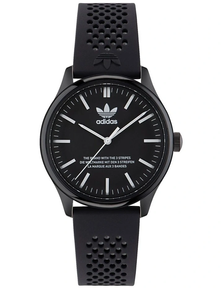 Code One Ceramic Silicone Watch in Black