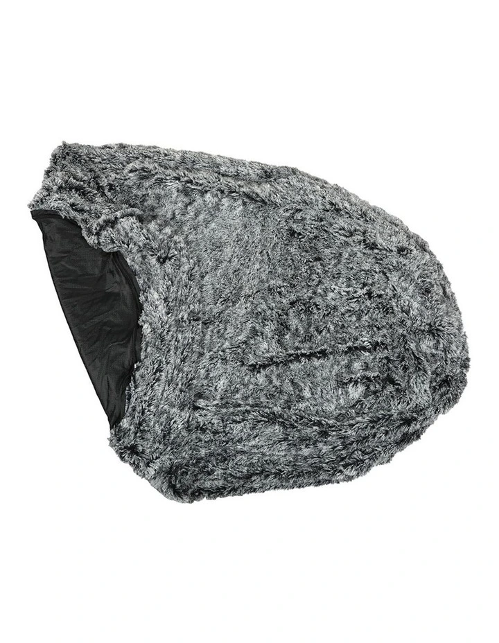 Washable Replacement Zipper Pet Bed Cover 180cm in Charcoal
