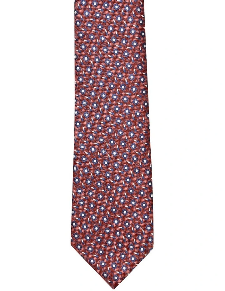 Floral Tie in Red