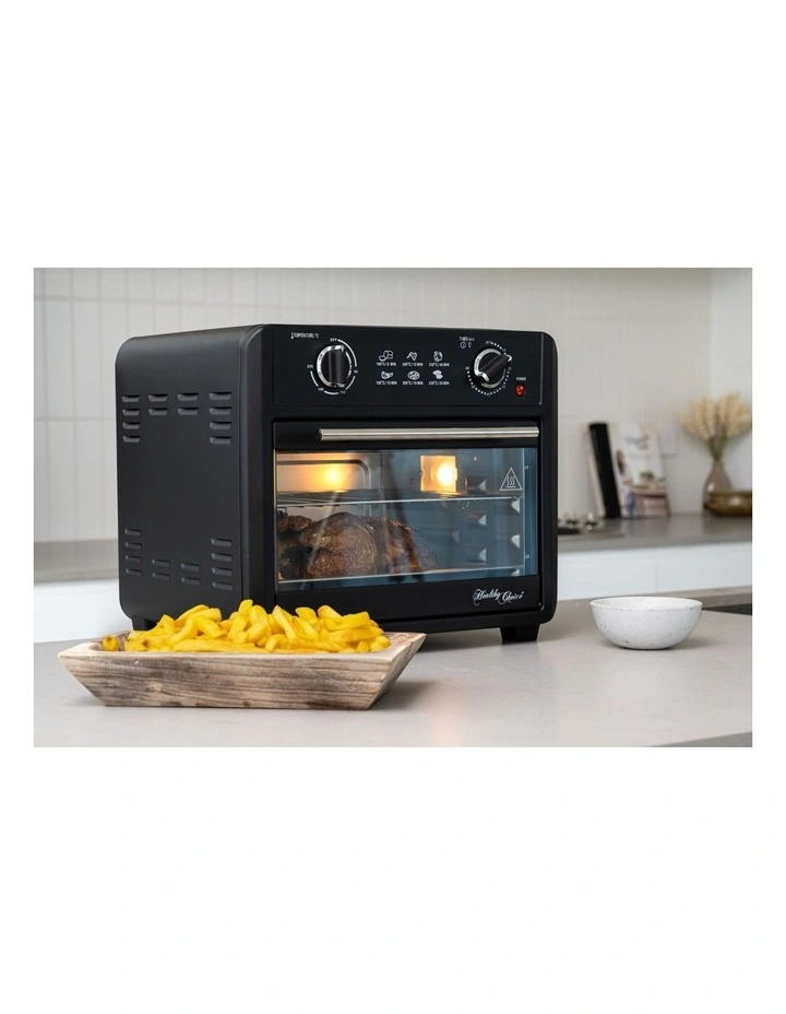 23L Air Fryer Oven with 3 Accessories in Black