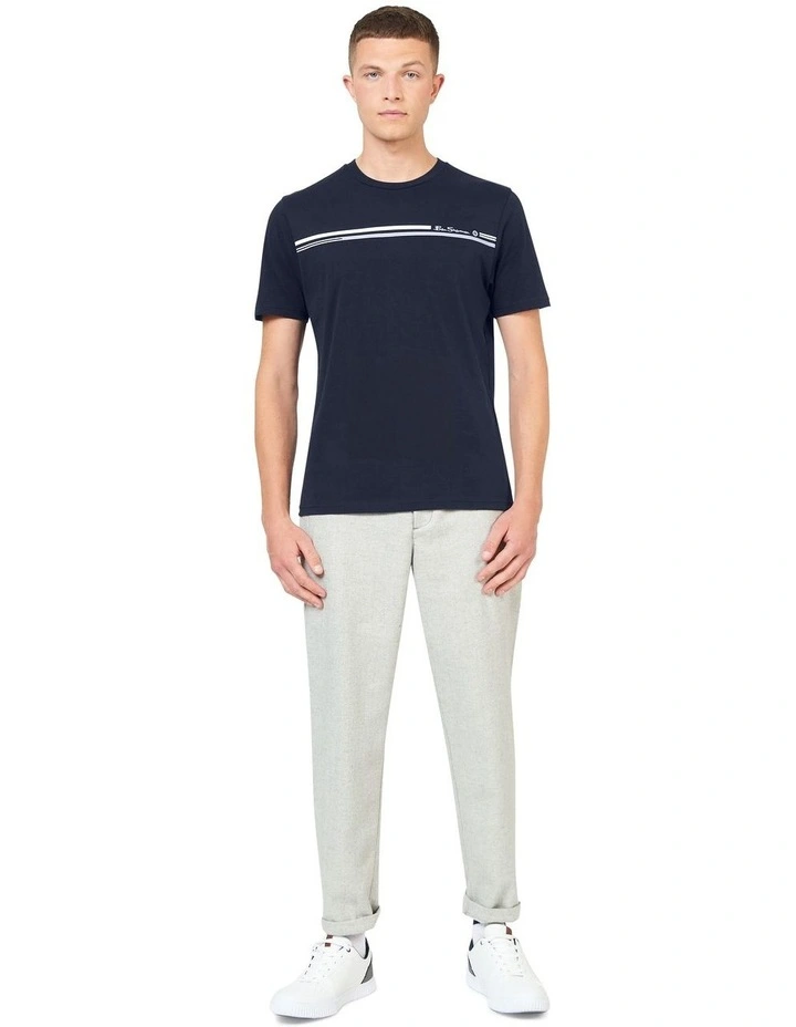 Seasonal Stripe Tee in Navy