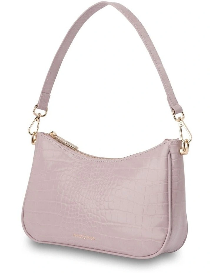 Go To Croc Shoulder Bag in Purple
