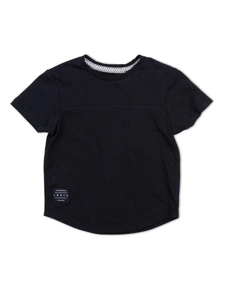 The Nation Tee (0-2 years) in Black