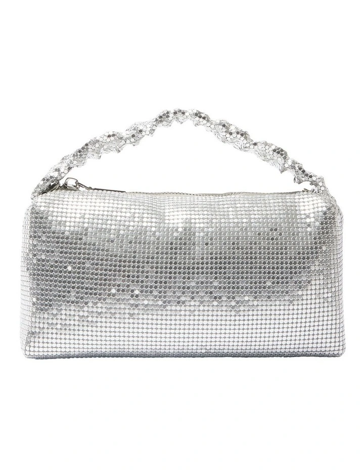 Trixie Bag in Silver Mesh
