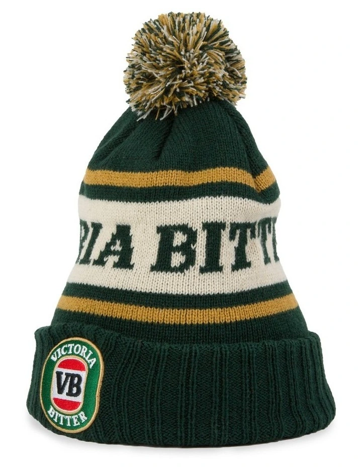 VB Gold Pillowline Beanie in Green