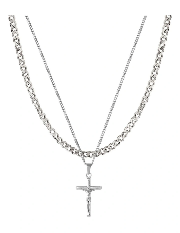Aaron Necklace Set in Silver