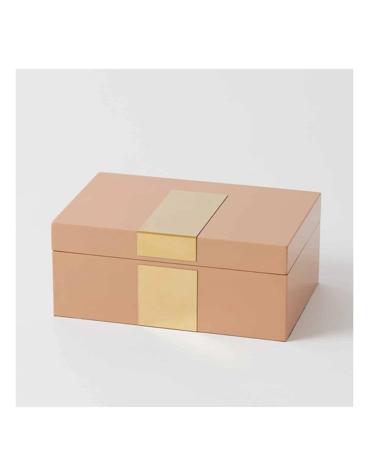 Maya Wooden Jewellery Box Holder in dusty Pink