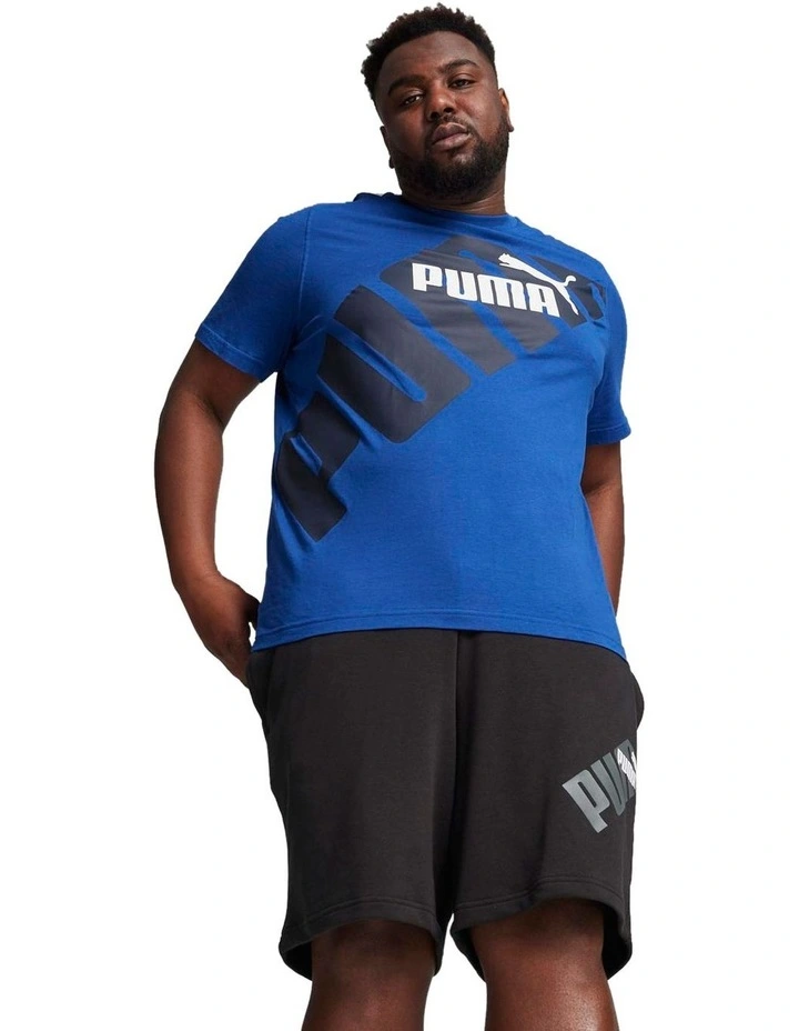 Power Graphic Tee in Cobalt Glaze