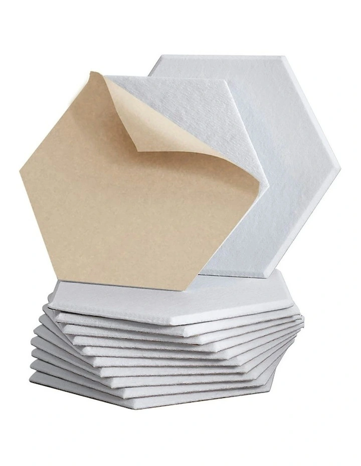 Acoustic Foam Soundproofing Tiles in White