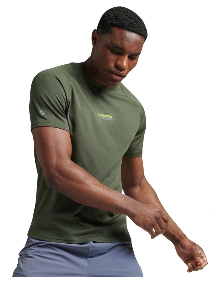 Train Active Tee in Surplus Goods Olive