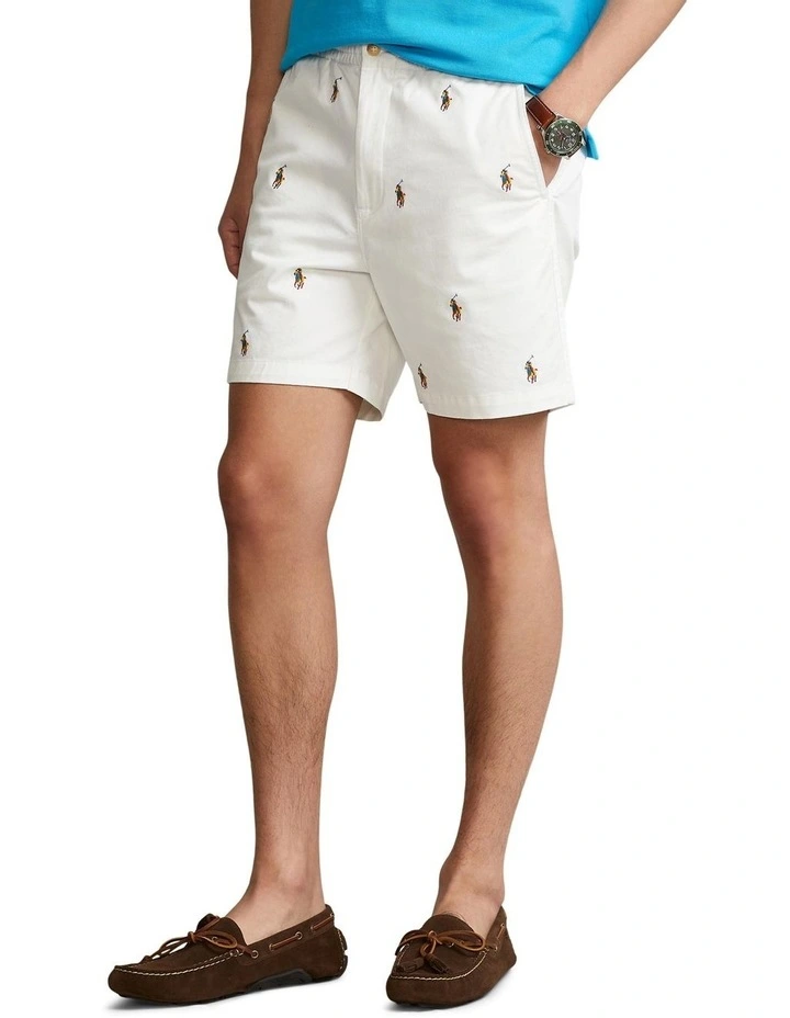 6-Inch Polo Prepster Stretch Chino Short in White