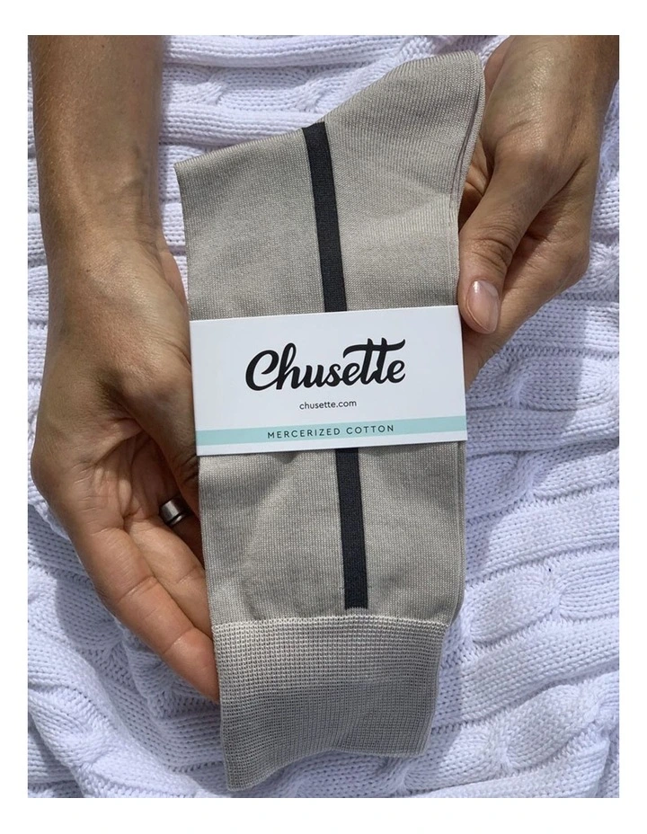 Men's Socks in Light Grey 10 Pack