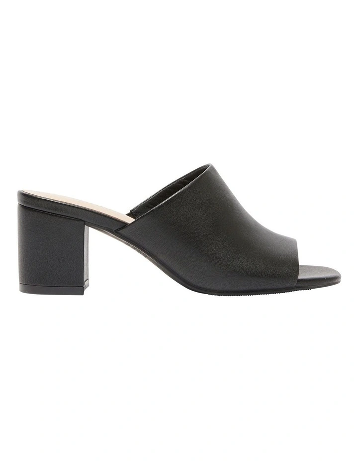 Halo Sandals in Black Leather