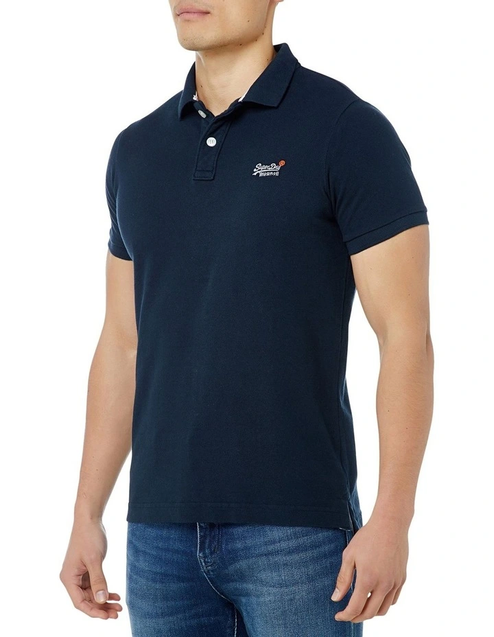 Classic Pique Short Sleeve Polo in New Eclipse Navy