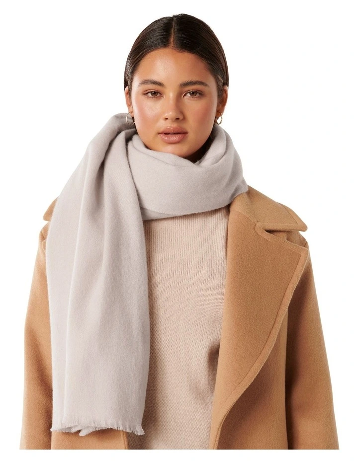 Aurora Premium Wool Scarf in Cream