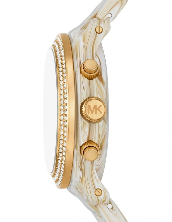 Runway Chronograph Watch in White