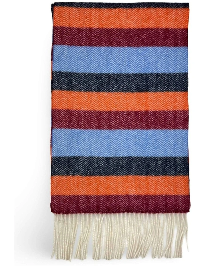 Einar Stripe Scarf in Orange