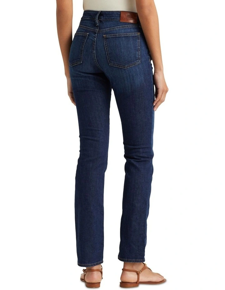Mid-Rise Straight Jean in Blue
