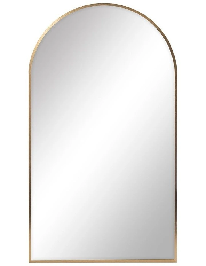 Naomi Arched Wall Mirror 80cm in Gold