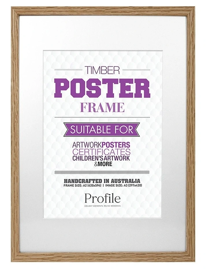 Decorator Photo Frame A2/A3 in Natural