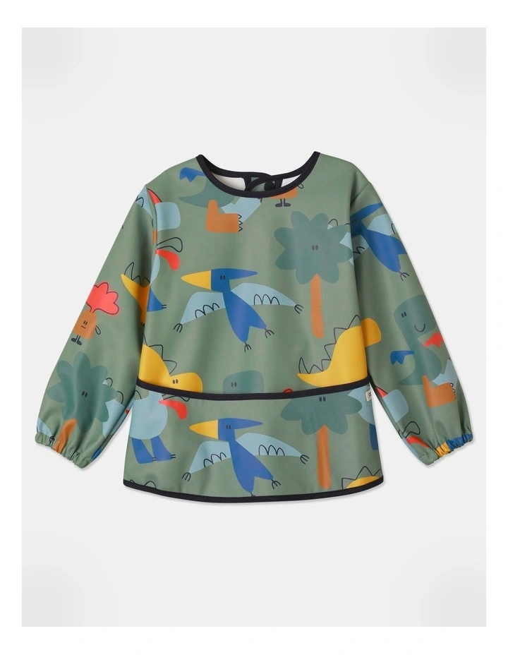 Dino Feeding Smock in Blue