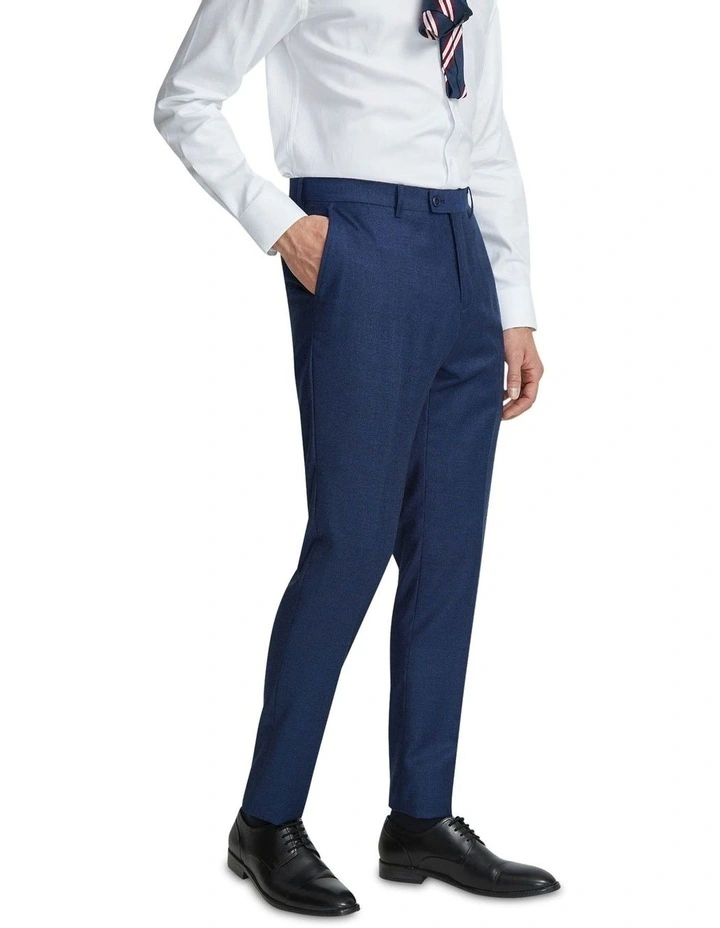 Hopkins Wool Suit Trousers in Blue