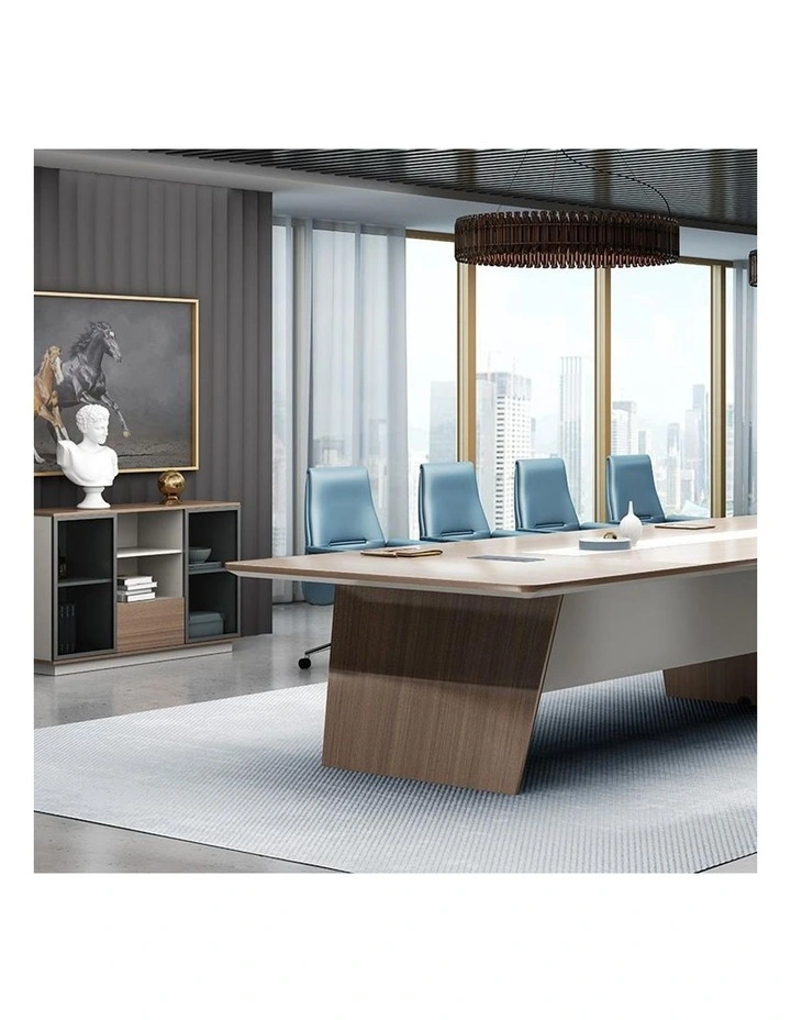 Anders Credenza Cabinet 1.2M Australian Gold Oak & Beige