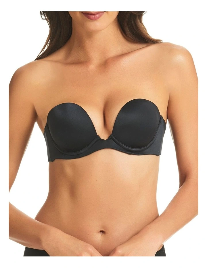 Refined 6 Way Low Cut Convertible Strapless Bra in Black