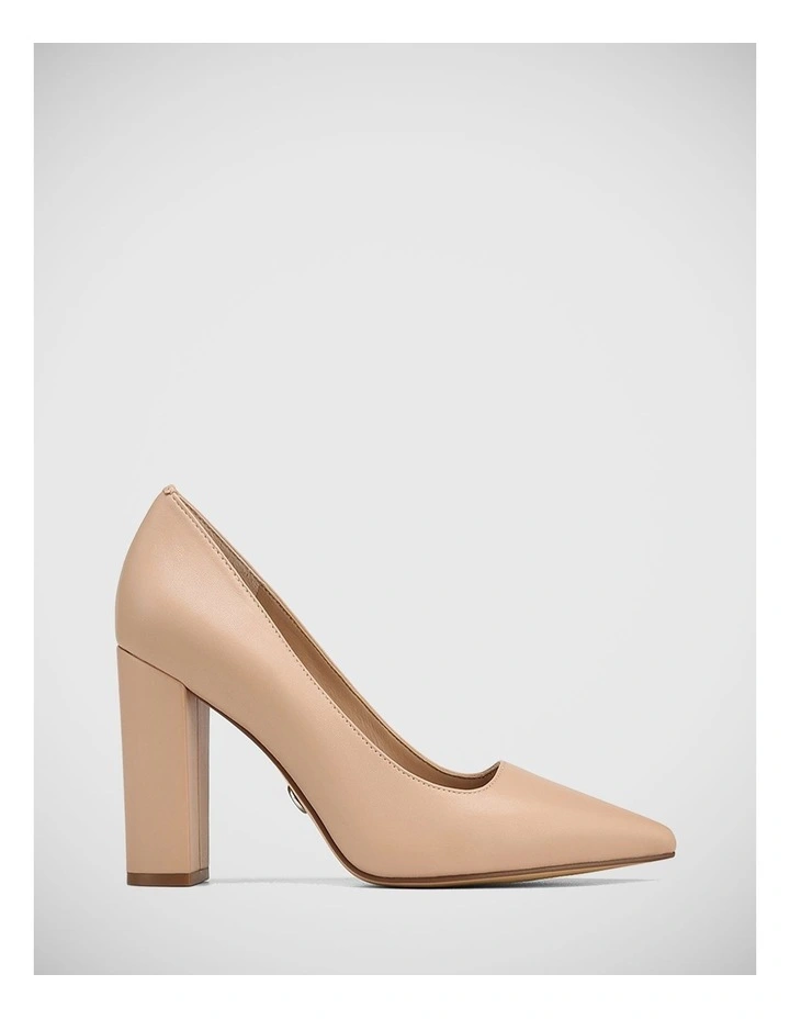 Huda Leather Pump in Vintage Pink