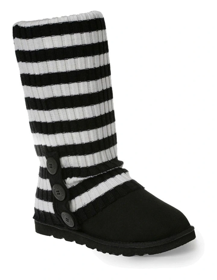 Ugg Cardy Socks in Black/White