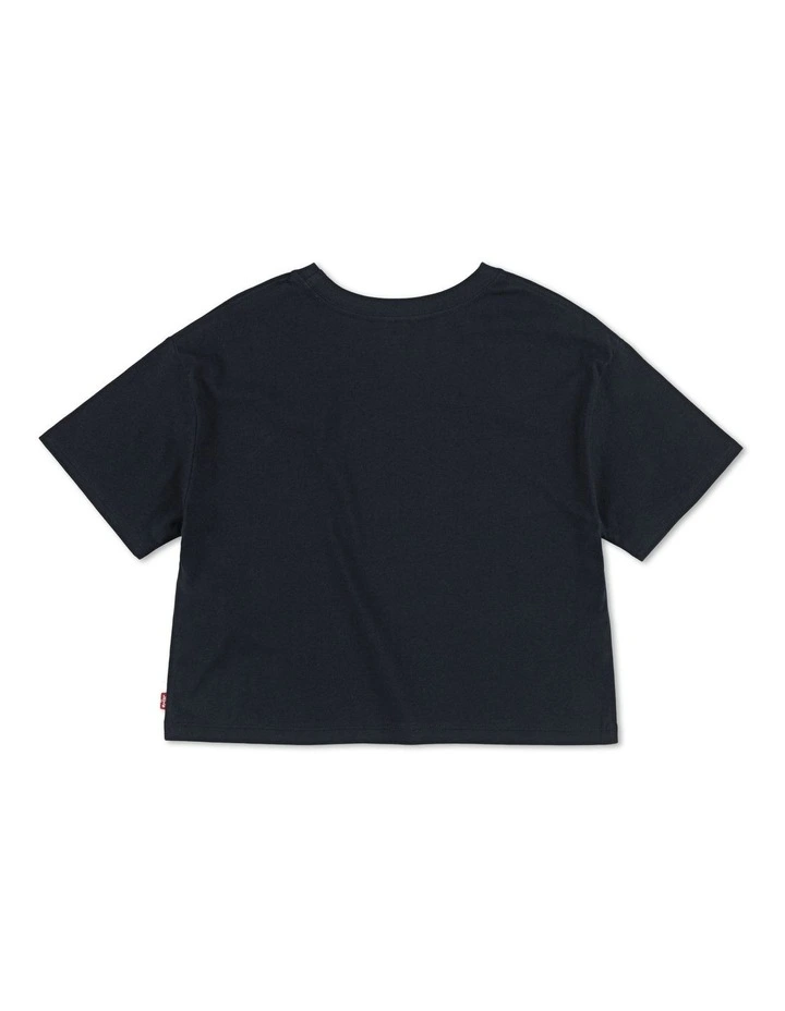 Light Bright Cropped Tee in Black