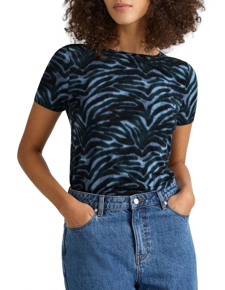 Sesia Bamboo Tee in Blue Multi