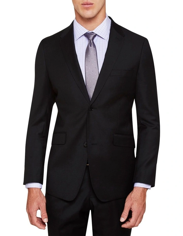 Hopkins Wool Suit Jacket Black
