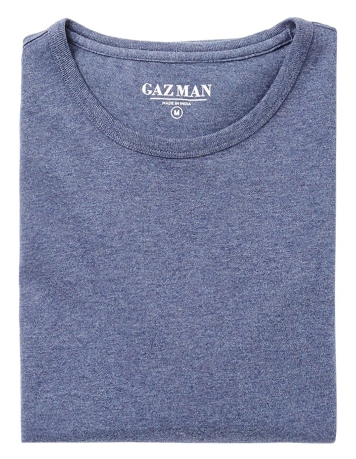 Basic Crew Tee in Denim