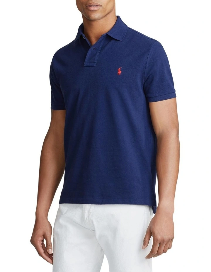 Custom Slim Fit Mesh Polo Shirt