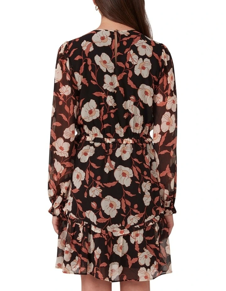 Botticelli Dress in Black/Cream