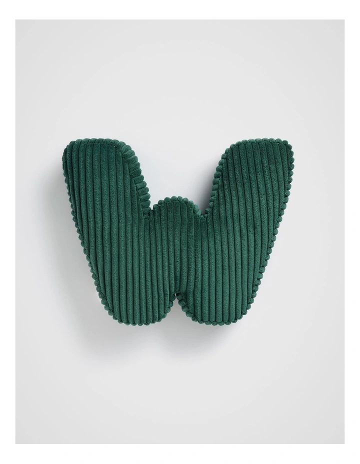 Ivy Cord Initial Cushion in W