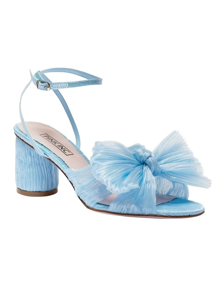 Secret Pale Blue Fabric Sandals