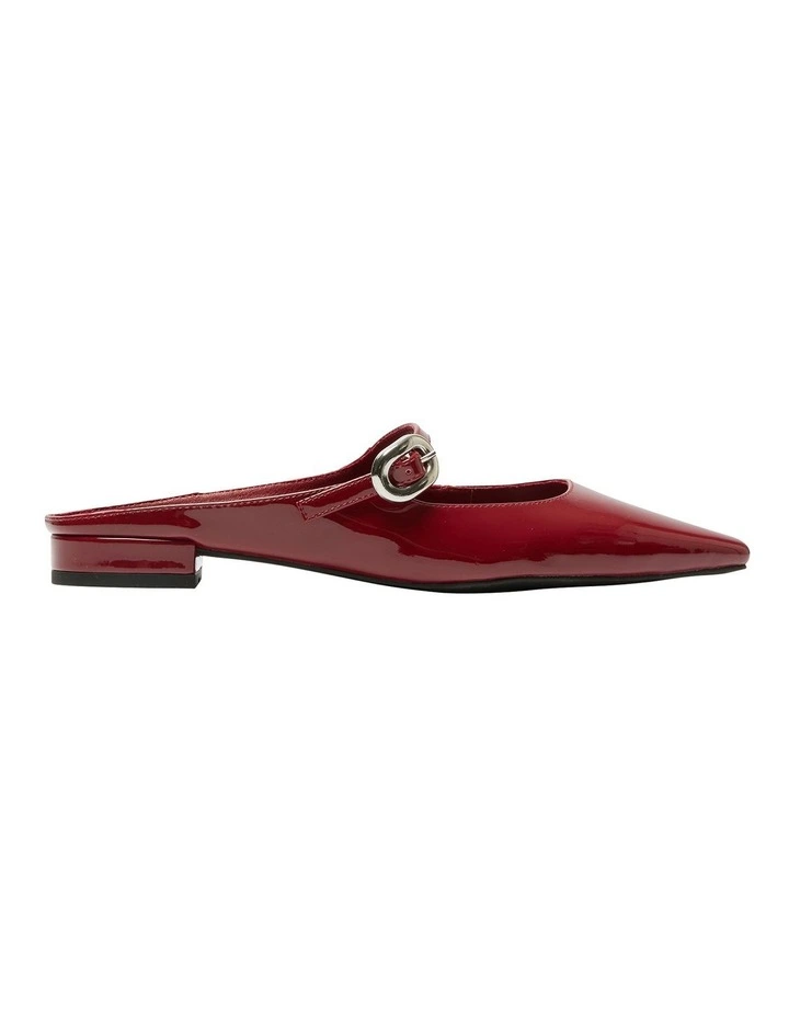 Bacall Flat Shoes in Red Patent