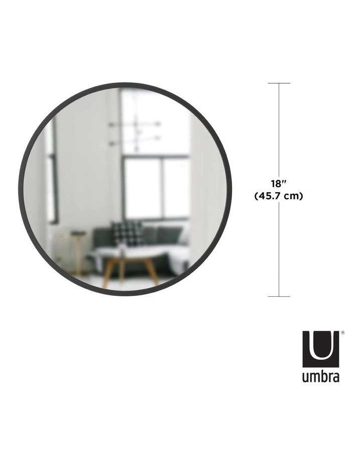 Hub Mirror 45cm in Black