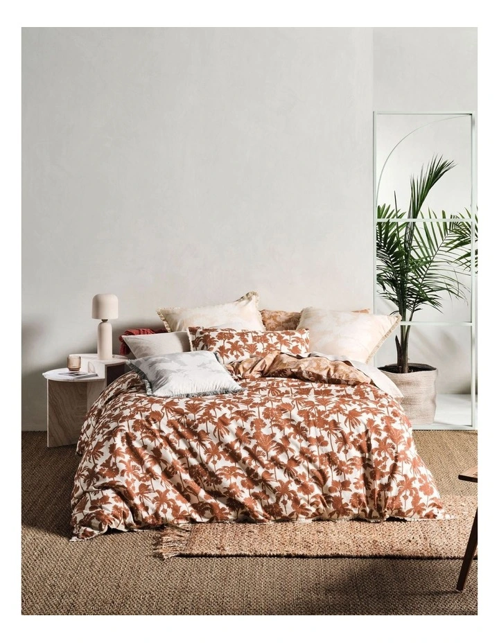Tourelles Quilt Cover Set In Paprika