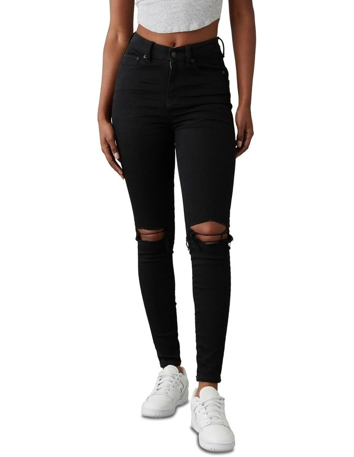 Next Level Low-Rise Jegging in Onyx Black