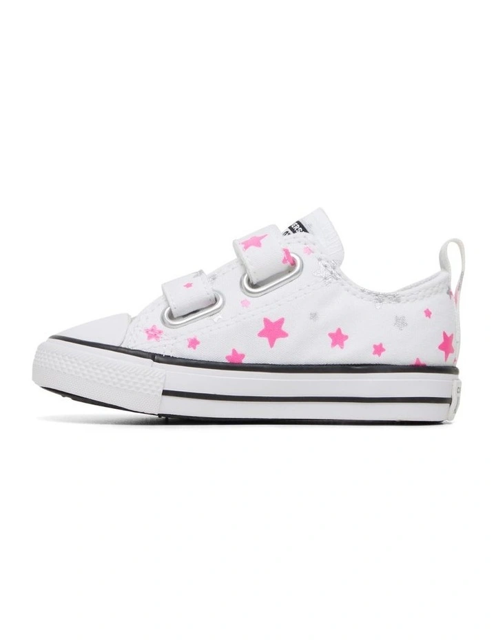 Chuck Taylor All Star 2V Sparkle Infant Sneakers in White