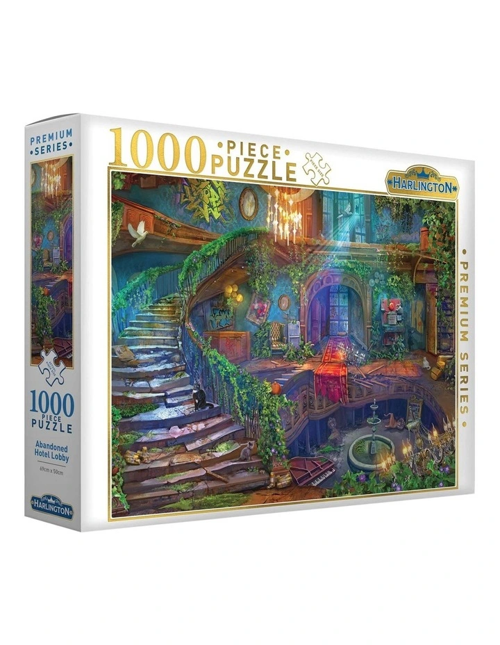 1000 Piece Puzzle Abandoned Hotel Lobby