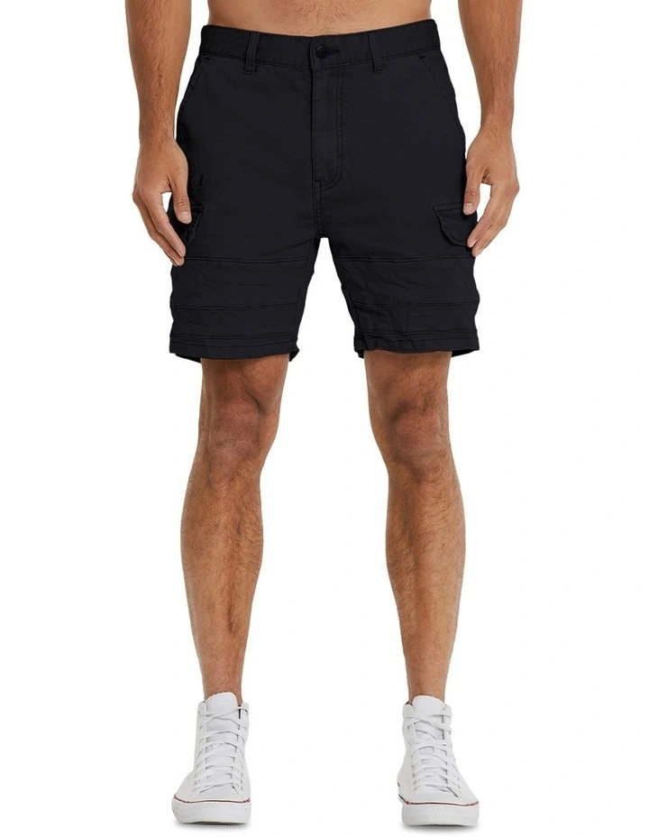 Michigan Cargo Shorts in Jet Black