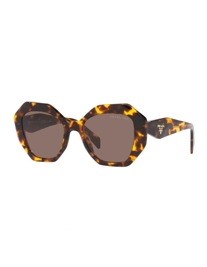 0PR 16WS Polarised Sunglasses in Honey Tortoise