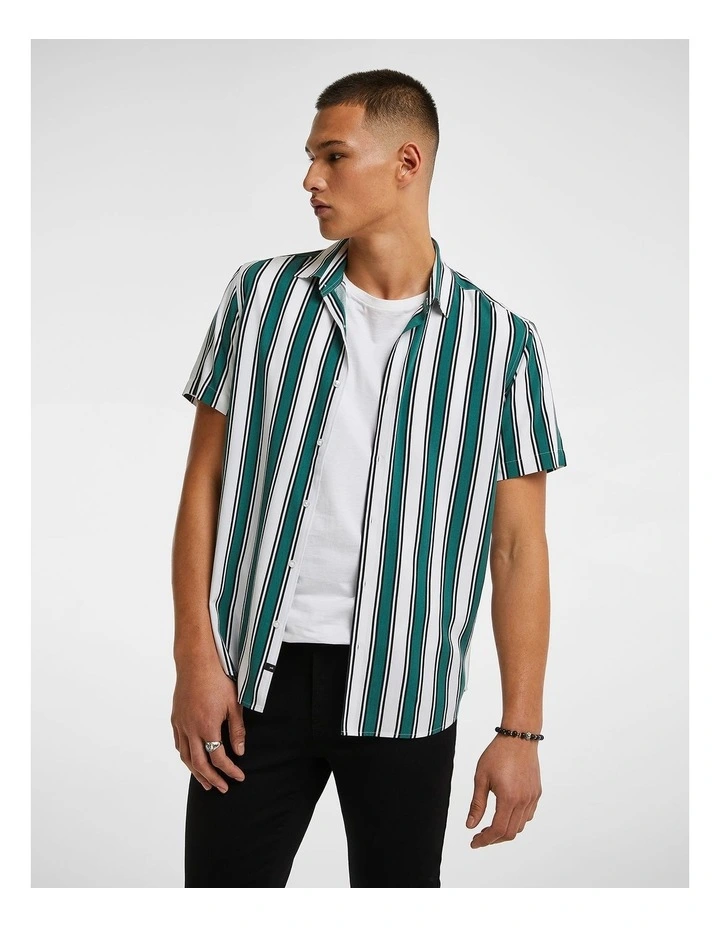 Toledo Stripe Shirt in Green