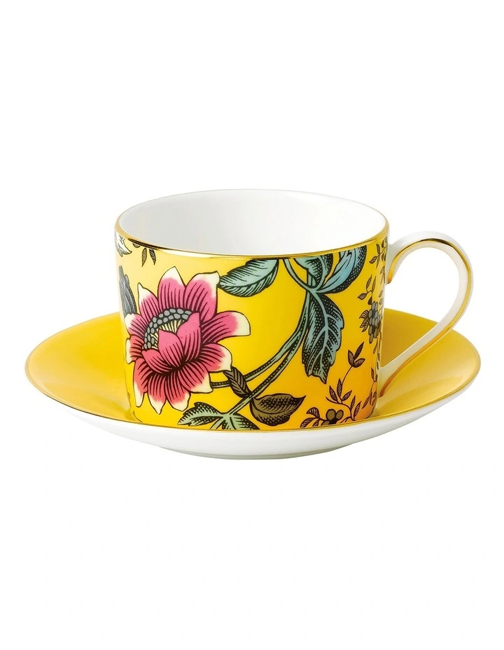 Wonderlust Tonquin Teacup Saucer Yellow