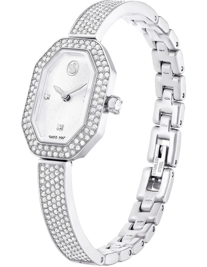 Dextera Swiss Made Metal Bracelet Tone Watch in Silver